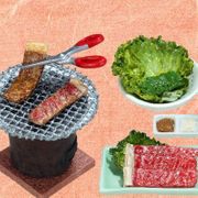 Re-ment Miniatures : Korea Tour (2005) #8 - Miniature Bulgogi / Korean Yakiku Barbecue