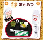 Re-ment Miniatures : Everyone at the Family Restaurant (2006) #10 - Miniature Japanese Anmitsu Dessert  