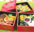 Re-ment Miniatures : Washoku Byori / Good Day for Japanese Food (2004) #1 - Miniature Japanese New Year Osechi Set