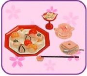 Re-ment Miniatures : Washoku Byori / Good Day for Japanese Food (2004) #2 - Miniature Temari Sushi / Temarizushi