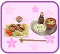 Re-ment Miniatures : Washoku Byori / Good Day for Japanese Food (2004) #9 - Miniature Croquette Meal Set Re-ment Miniatures : Washoku Byori / Good Day for Japanese Food (2004) #9 - Miniature Croquette Meal Set