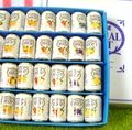 Re-ment Miniatures : Special Gift (2005) #4 - Miniature Fruit Juice Cans (RESERVED FOR CUSTOMER 2)