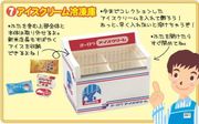 Re-ment Miniatures : Convenience Store Opening Day (2006) #7 - Miniature Shop Ice Cream Freezer