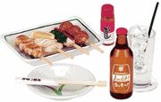 Re-ment Pub Meals #8 - Miniature Yakitori & Hoppy Drink  