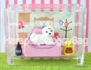 Re-ment Walking My Dog #2 - Miniature White Bichon Frise Dog / Aromatherapy 