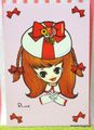 Retro : Oshare / Fashionable Lady Postcard : Ribbons : Illustration by Rune Naito