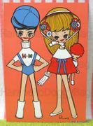 Retro : Oshare / Fashionable Lady Postcard : Boy & Girl : Illustration by Rune Naito