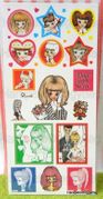 Retro : Oshare / Fashionable Lady Sticker Sheet : Ladies : Illustrations by Rune Naito 