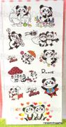 Retro : Kawaii Panda Sticker Sheet : Love Love : Illustrations by Rune Naito 