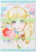 Retro Shojo Girl Postcard - Flower Treasure (1990s) : Illustration by Macoto Takahashi