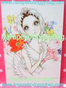 Retro Shojo Girl Postcard - Ballerina / White Swan (2014) : Illustration by Macoto Takahashi