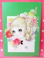 Retro : Shojo Postcard - Flower Garden (2010) : Illustrated by Macoto Takahashi 