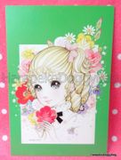 Retro : Shojo Postcard - Flower Garden (2010) : Illustrated by Macoto Takahashi 