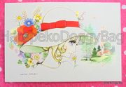 Retro : Shojo Postcard - Flower Path : Illustrated by Macoto Takahashi
