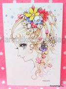 Retro : Shojo Postcard - Flowers in the Hair (2014) : Illustrated by Macoto Takahashi