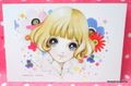 Retro : Shojo Postcard - Girl / Bob Hair & Flowers (2014) : Illustrated by Macoto Takahashi  