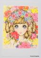 Retro : Shojo Postcard - Rose (2010) : Illustrated by Macoto Takahashi 