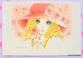 Retro : Shojo Postcard - Rose Hat : Illustrated by Macoto Takahashi