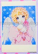 Retro : Shojo Postcard - Snow Angel : Illustrated by Macoto Takahashi