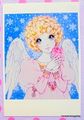 Retro : Shojo Postcard - Snow Angel : Illustrated by Macoto Takahashi