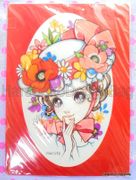 Retro : Shitajiki / Plastic Board : Illustrations by Macoto Takahashi (1998) "Flower Bonnet"