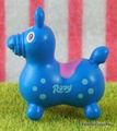 Miniature Rody Horse (S) : Marine Blue / Blue Spots  