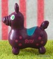 Miniature Rody Horse (S) : Plum Purple / Pink Spots 