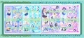 Sailor Moon Bandai Gashapon : Sailor Moon World 10th Anniversary Jumbo Sticker Sheet #3 (2002) Sailor Saturn