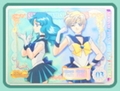 Sailor Moon Bandai Gashapon : Sailor Moon World 10th Anniversary Jumbo Sticker Sheet #3 (2002) Sailor Saturn