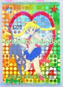 Yamakatsu Card : Sailor Moon Pose Bromide Prism Card - Q36 (1992) Sailor Moon & Luna (NEAR EXCELLENT CONDITION)