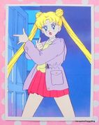 Amada Cards : Sailor Moon R Bromide Part 2 Regular Card #58 - Usagi Tsukino (EXCELLENT CONDITION)