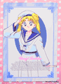 Amada Trading Card : Sailor Moon R : DX Bromide : Part 1 - Jumbo Regular Card - Usagi Tsukino / Sailor (NEAR VERY GOOD CONDITION)