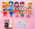 Bandai Gashapon Toys : Sailor Moon R : Sweet Sailor - Full Set of 7 Figures (1993) (GOOD CONDITION)