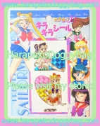 Vintage Sailor Moon R : Kira Kira Sparkiling Prism Sticker Seal Sheet (1993) (GOOD CONDITION) Sailor Jupiter & Sailor Venus