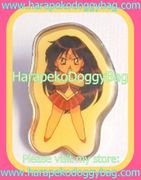 Movic : Pretty Soldier Sailor Moon R - Vintage Sailor Mars Enamel Pin Badge (1993) (NEAR MEDIUM GOOD CONDITION)