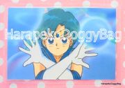 Movic Laminated Card : Sailor Moon R : Sailor Mercury / Close-Up (MEDIUM GOOD CONDITION)