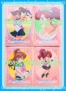 Sailor Moon S DX Bromide Jumbo Card (1994) - Sailor Jupiter Prism & Regular Card Set (VERY GOOD CONDITION)