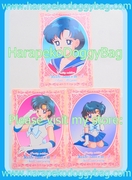 Sailor Moon S DX Bromide Jumbo Card (1994) - Sailor Mercury Regular Card Set (VERY GOOD CONDITION)
