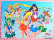 Sailor Moon S : Shitajiki/Cardboard Board / Promotional Item : Uranus/Neptune/Pluto 
