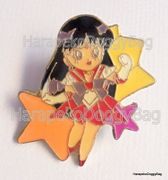 Kanebo Foods Promo Item : Sailor Moon Super S : Miracle Pin - Sailor Mars / Stars (GOOD CONDITION)