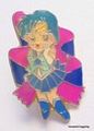 Kanebo Foods Promo Item : Sailor Moon Super S : Miracle Pin - Sailor Mercury (MEDIUM GOOD CONDITION)