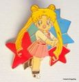 Kanebo Foods Promo Item : Sailor Moon Super S : Miracle Pin - Usagi Tsukino / Stars (GOOD CONDITION)