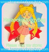 Vintage Sailor Moon Super S Miracle Pin Enamel Badge - Usagi Tsukino / Stars (GOOD CONDITION)