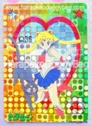 Yamakatsu Card : Sailor Moon Pose Bromide Prism Card - Q36 / Sailor Moon & Luna (NEAR EXCELLENT CONDITION)