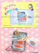Re-ment Supermarket #3 - Miniature Fish / Seafood / Kinmedai / Sanma / Asari (USED CONDITION)