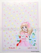 Vintage 1970s : Shitajiki / Writing Board : Girl With Pet Cat : Illustration by Mamoru Motomura