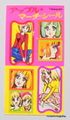 Vintage 1975 : Nakayoshi Comics Furoku - "Apple Match Seal" Sticker Sheet