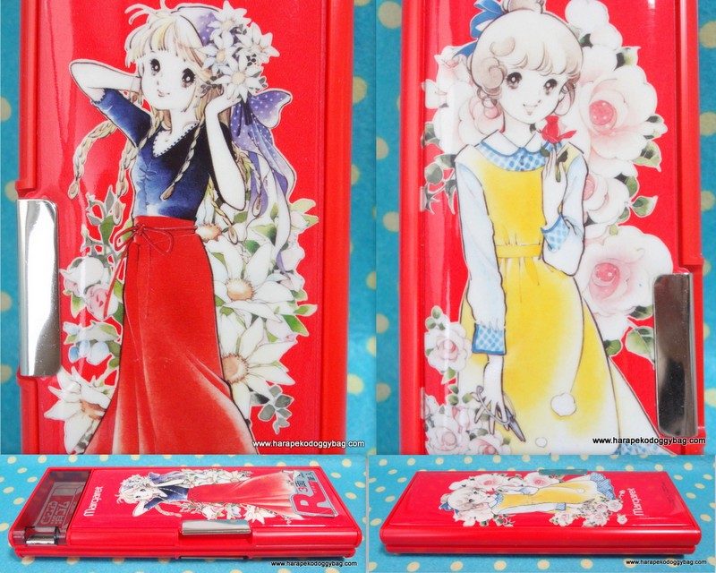 vintage, japanese stationery, retro, pencil case, stationery, shoujo