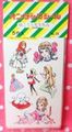 Vintage Macoto Takahashi Style Sticker Sheet Set - Retro Shojo Girl Illustrations (1960s)