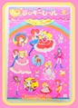 Vintage Japanese Retro Fanny & Silvia Lucky Sticker Sheet / Pink (1970s) Illustrations by Karin Miyamoto